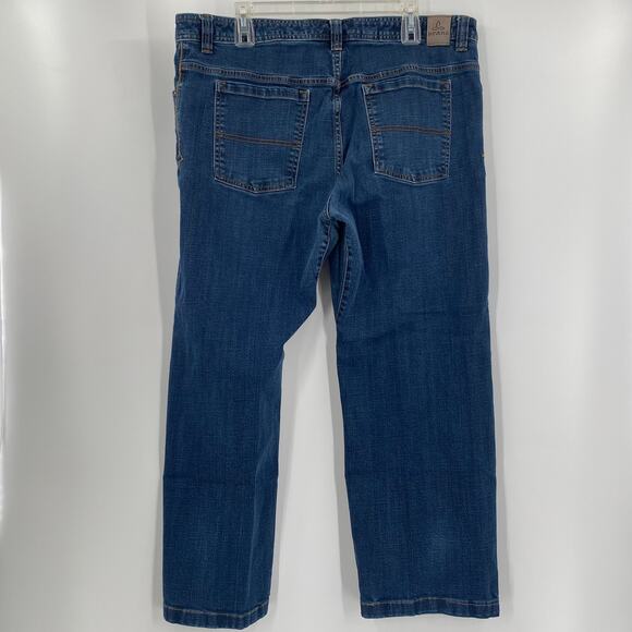 Prana Mens 38x28 Straigh Fit Blue 5‎ Pocket Design Jeans - Picture 5 of 5